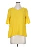 Ann Taylor LOFT Yellow Short Sleeve Blouse Size XS - photo 1