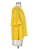 Ann Taylor LOFT Yellow Short Sleeve Blouse Size XS - photo 4