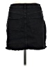 Bershka Solid Black Denim Skirt Size 6 - photo 2