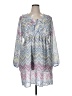Kings Road 100% Polyester Chevron-herringbone Gray Casual Dress Size XL - photo 1