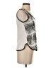 Chloe K 100% Rayon Silver Sleeveless Top Size XS - photo 4