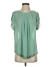 Assorted Brands 100% Polyester Green Short Sleeve Blouse Size S - photo 1