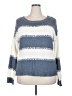 Unbranded Stripes Blue Pullover Sweater Size 18 (estimated) - photo 1