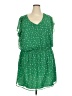 Simplee 100% Polyester Stars Green Casual Dress Size 22 - photo 1