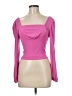 Listicle Pink Long Sleeve Top Size S - photo 1