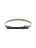 Assorted Brands Gray Black Leather Belt Size S (estimated) - photo 1