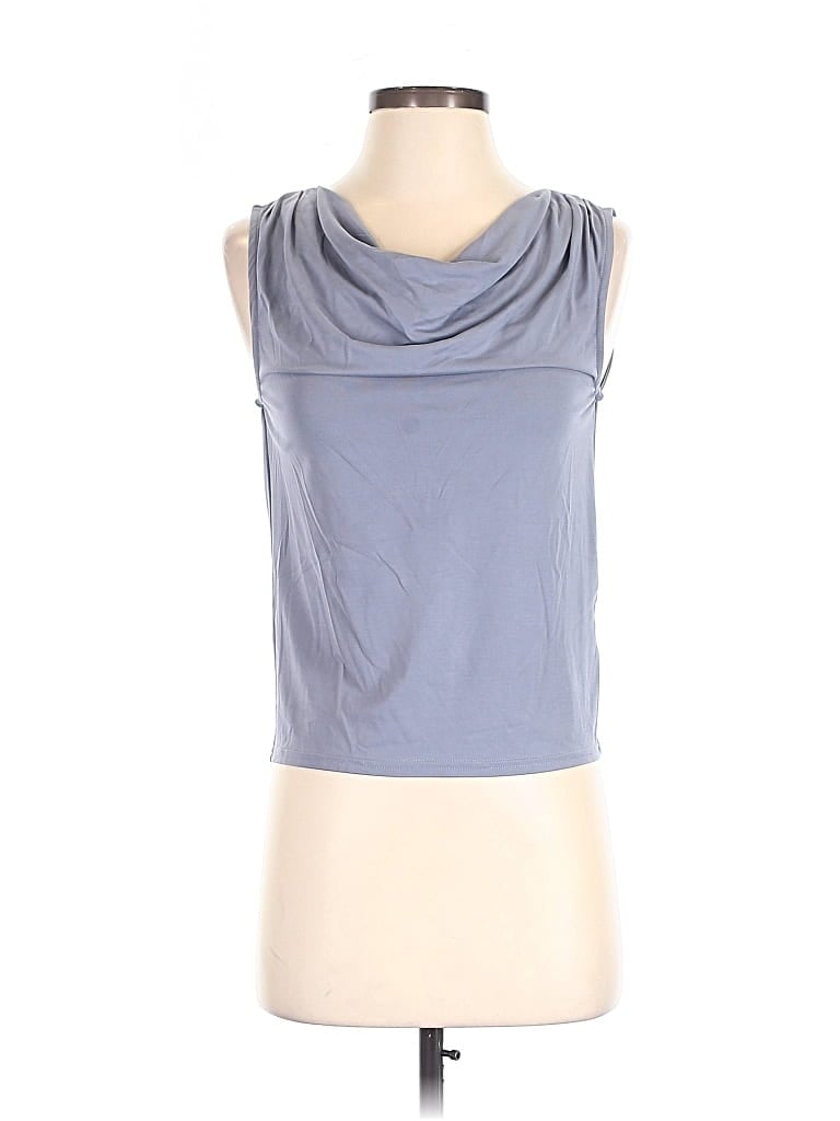 Pre-owned Mod Ref Sleeveless Top Gray Cowl Neck Tops