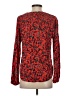 Hinge 100% Viscose Red Long Sleeve Blouse Size S - photo 2