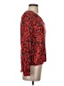 Hinge 100% Viscose Red Long Sleeve Blouse Size S - photo 4