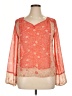 Altar'd State 100% Polyester Orange Long Sleeve Blouse Size XL - photo 1