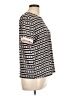 Shein Stripes Silver Short Sleeve T-Shirt Size L - photo 4