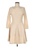 Alythea Solid Tan Casual Dress Size L - photo 1