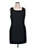 Ingenuity Solid Black Casual Dress Size 16 - photo 1