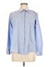 Zara Basic Color Block Blue Long Sleeve Button-Down Shirt Size M - photo 1