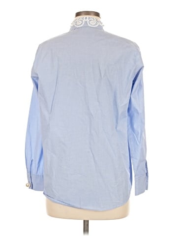 Zara Basic Long Sleeve Button-Down Shirt (view 2)