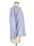 Zara Basic Color Block Blue Long Sleeve Button-Down Shirt Size M - photo 4