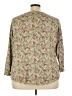 dip Floral Tan 3/4 Sleeve Blouse Size 2X - photo 2