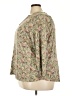 dip Floral Tan 3/4 Sleeve Blouse Size 2X - photo 5