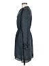 H&M 100% Polyester Polka Dots Blue Casual Dress Size 8 - photo 5