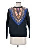 Diyanu Print Blue Pullover Sweater Size S - photo 1