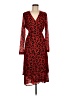 CAbi Animal Print Red Cocktail Dress Size M - photo 1