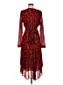 CAbi Animal Print Red Cocktail Dress Size M - photo 2