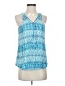 Promod 100% Viscose Blue Sleeveless Blouse Size 8 - photo 1