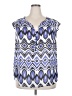 George 100% Polyester Blue Sleeveless Blouse Size 2X - photo 1