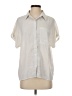 Shein Ivory Short Sleeve Blouse Size S - photo 1