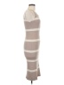 Endless Blu Stripes Tan Casual Dress Size M - photo 4