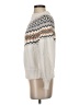 Ann Taylor Chevron-herringbone White Turtleneck Sweater Size XS - photo 5
