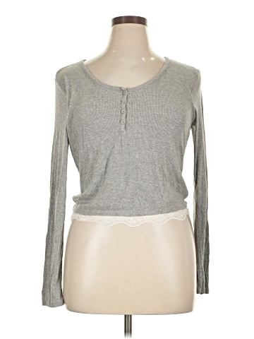 Self Esteem Long Sleeve Henley (view 1)