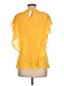 AB Studio Yellow Short Sleeve Blouse Size L - photo 2