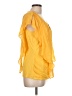 AB Studio Yellow Short Sleeve Blouse Size L - photo 4