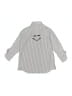Zara Solid Silver Long Sleeve Button-Down Shirt Size 6 - photo 2