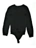 Express 100% Polyester Black Bodysuit Size S - photo 2