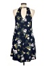 Nine Britton Floral Blue Casual Dress Size M - photo 2
