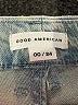 Good American Chevron-herringbone Blue Jeans Size 00 - photo 7