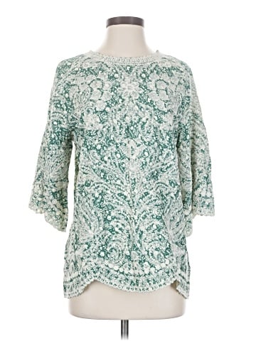 Solitaire 3/4 Sleeve Blouse (view 1)