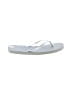 Unbranded White Gray Flip Flops Size 5 - 6 - photo 1