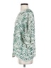 Solitaire 100% Rayon Green 3/4 Sleeve Blouse Size S - photo 5