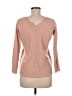 Bergdorf Goodman 100% Cashmere Pink pullover sweater Size M - photo 2