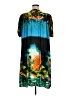 Assorted Brands Teal Black Swimsuit Cover Up Size EU 54 / US 24 - photo 2