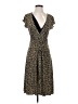 J.t.b. Animal Print Brown Casual Dress Size S (estimated) - photo 1