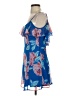 Want and Need 100% Polyester Floral Blue Casual Dress Size XS - photo 5