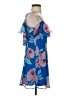 Want and Need 100% Polyester Floral Blue Casual Dress Size XS - photo 4