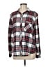 BDG 100% Cotton Plaid Silver Long Sleeve Button-Down Shirt Size M - photo 1