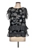 CAbi 100% Polyester Black Short Sleeve Blouse Size M - photo 1