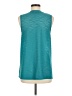 AB Studio Teal Sleeveless T-Shirt Size M - photo 2