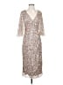 Maya Deluxe 100% Polyester Silver Cocktail Dress Size 2 - photo 1